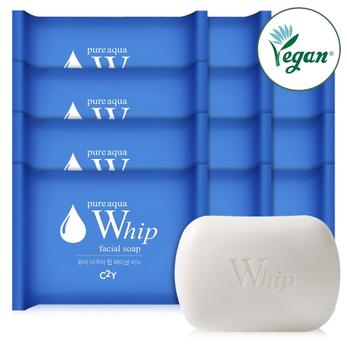 C2Y 퓨어 아쿠아 휩 페이셜 비누 100g (12개)_이미지