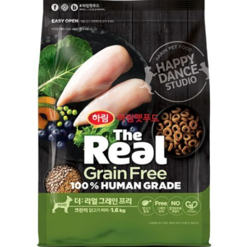  더리얼 독 그레인프리 크런치 닭고기 퍼피 1.6kg [1개]
