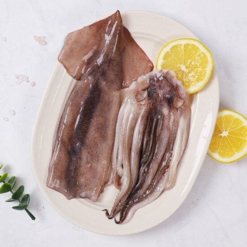 강영수산 자연산 손질오징어 통오징어 2미 220g (5개)