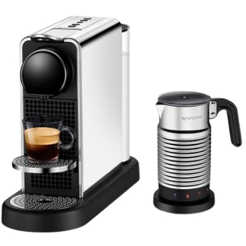 네스프레소 시티즈 플래티넘 C140 + 에어로치노4 (타이탄)_이미지