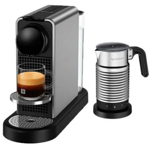 네스프레소 시티즈 플래티넘 C140 + 에어로치노4 (타이탄)_이미지