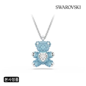 스와로브스키 Teddy Heart 아쿠아 블루 목걸이 5737620_이미지