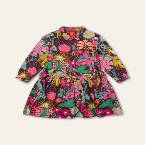 Oilily Danniek 드레스 Schokland Treasures/Cabernet 478841