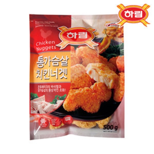 하림 통가슴살 치킨너겟 500g (2개)_이미지