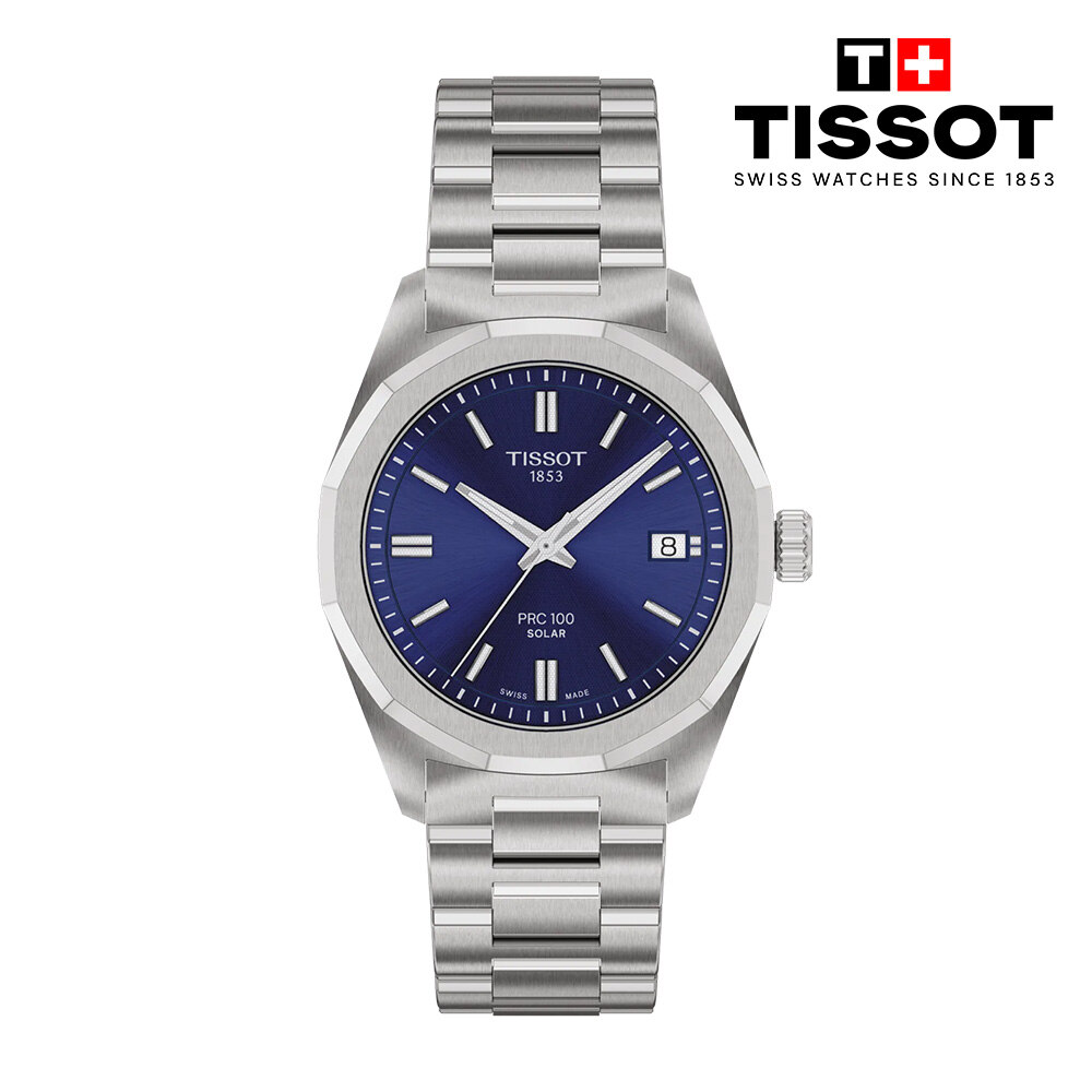 티쏘 PRC100 솔라 딥 블루 34mm T151.822.11.041.00_이미지