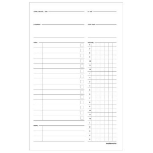 모트모트 텐미닛 플래너 HALF YEAR (1개)_이미지