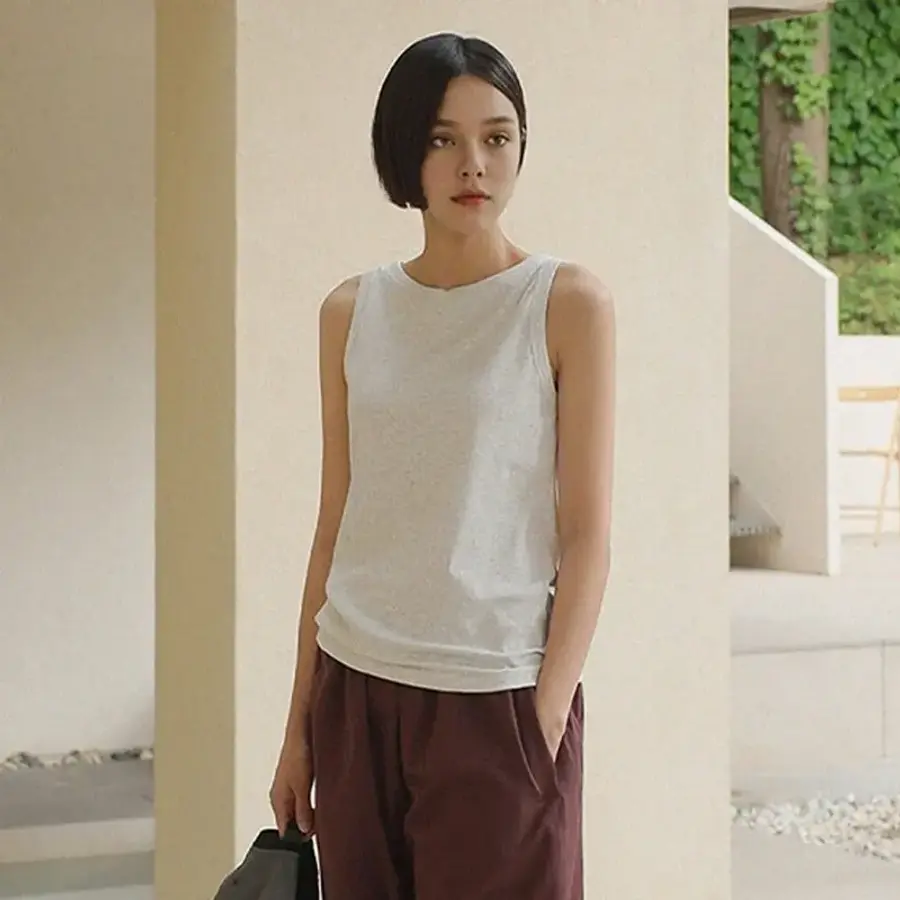 룸페커 RR나인 보트넥 나시 탑 387713