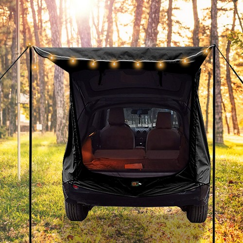 감성 카크닉 차박 트렁크텐트 폴대형 130x100x160 블랙