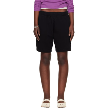 스톤아일랜드 블랙 6200014 말필레 플리스 올드이펙트 쇼츠 L1S15 6200014