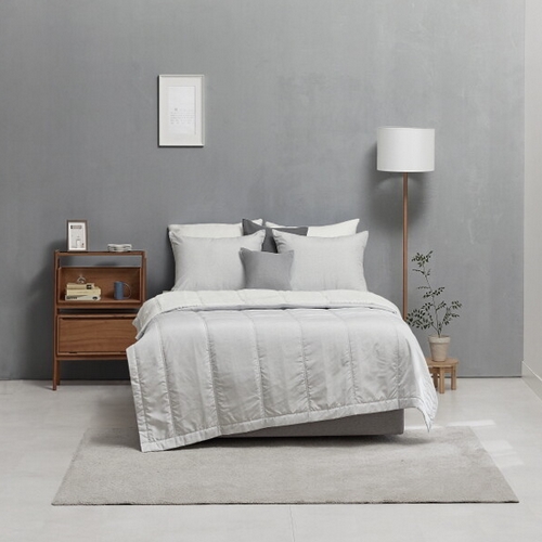 로반 여름 인견 그레이 차렵베개세트