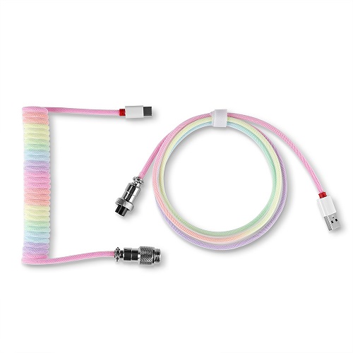 GK100 코일형 C타입 항공 케이블