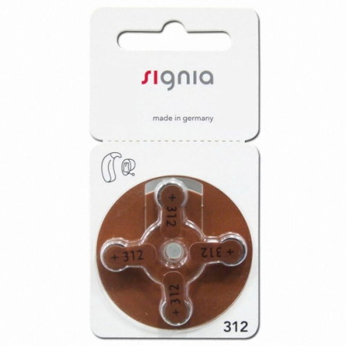 지멘스 시그니아 보청기배터리 312번/갈색 10개_이미지