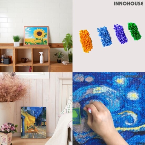 이노하우스 액자형 DIY 보석십자수세트 그림 명화그리기_이미지