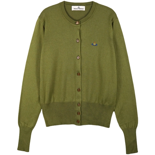 비비안웨스트우드 로고 자수 가디건 1803002P Y0010 (M410, 그린)_이미지