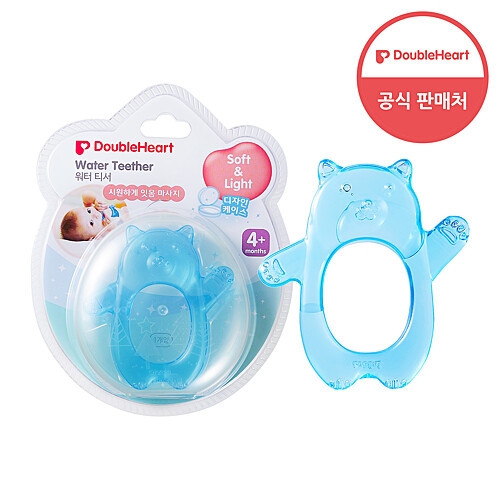 더블하트 워터티서 치발기 곰