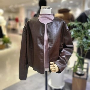 파파야 노카라집업레더자켓 PNPRJK003A_이미지