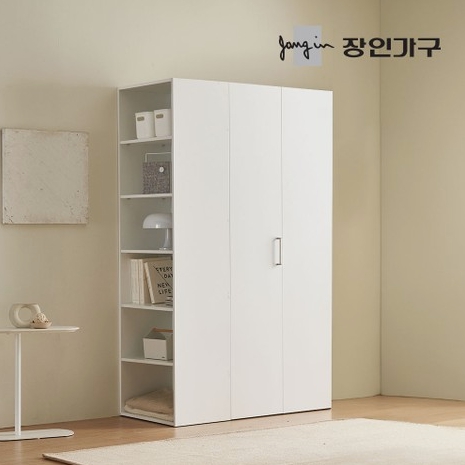 장인가구 노드 E0 폴딩도어 슬라이딩 옷장 측면 오픈형 C세트 1200_이미지