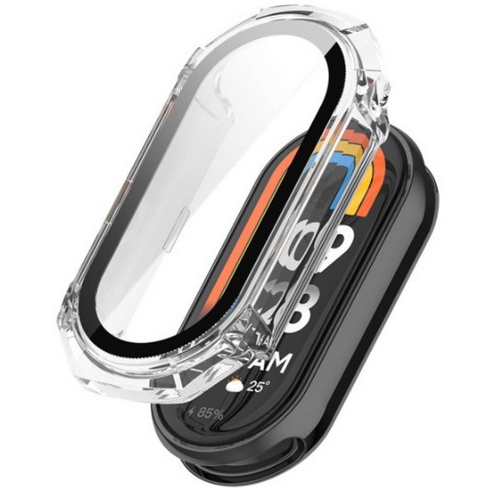 더조은셀러 샤오미 미밴드8 강화유리 케이스 풀커버 범퍼 하드 풀글라스_이미지
