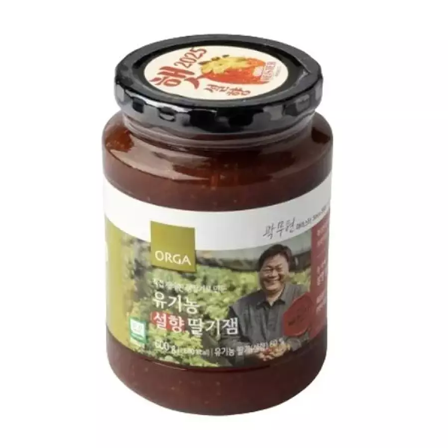 ORGA 유기농 설향 딸기잼 600g [2개]