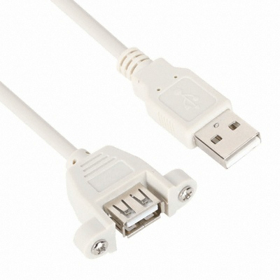 강원전자 NETmate USB2.0 AM-AF 판넬형 연장 케이블 그레이