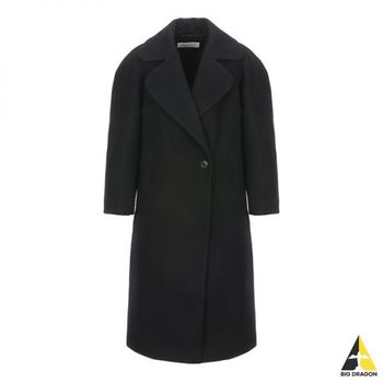드리스반노튼 Dries Van Noten DRIES VAN NOTEN 싱글 버튼 롱 코트 블랙차콜 0102835225