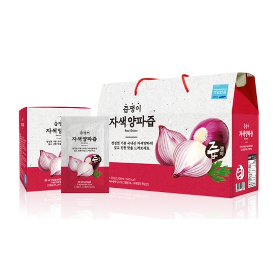 굿모닝비엔에프 즙쟁이 자색양파즙 80ml 30포이미지입니다. 누르면 해당 게시물로 새창이동합니다.