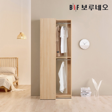 BIF보루네오 리타 시스템행거 좌형 코너장 드레스룸 800