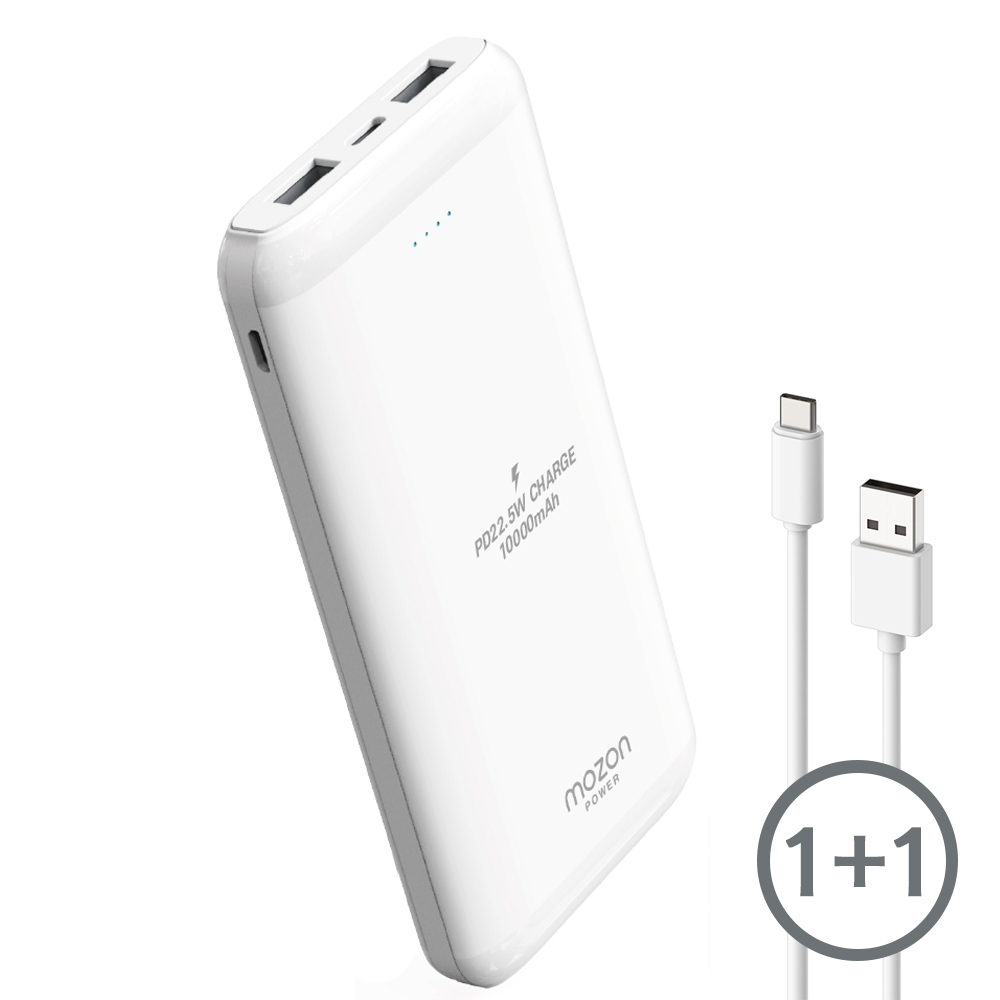 모즈온 PD 22.5W 파워 3포트 보조배터리 U-MP40-P10K 10000mAh