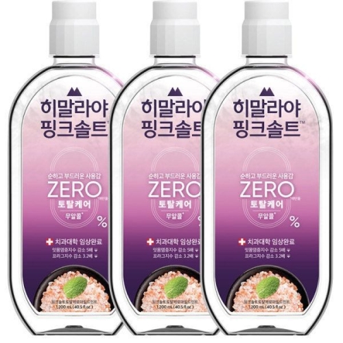 히말라야 핑크솔트 토탈케어제로 무알콜 가글 760ml