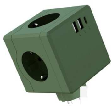알토디자인 에코너 3구 16A 콘센트형 USB 고용량 큐브멀티탭_이미지