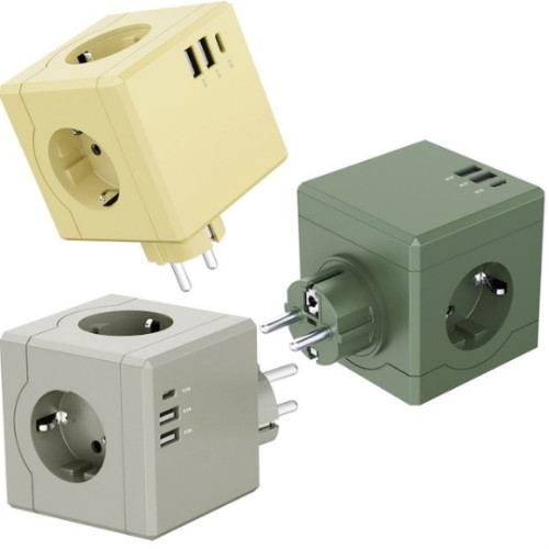 ��������� ���ڳ� 3�� 16A �ܼ�Ʈ�� USB ���뷮 ť���Ƽ��