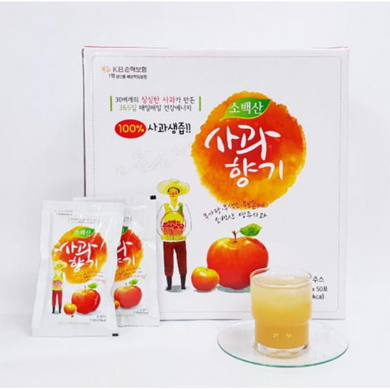 소백산 <b>사과</b>향기 <b>사과</b><b>즙</b> 110ml 50포