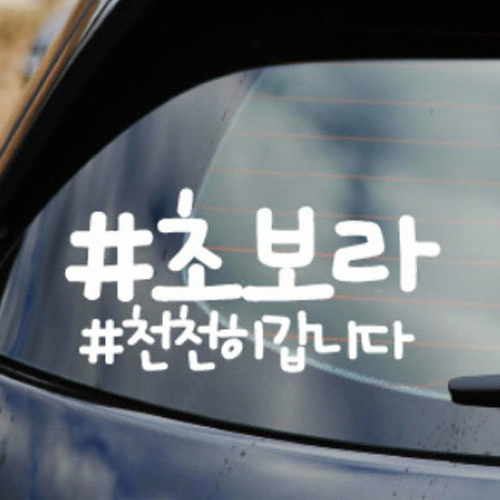 카티커 NEW164 초보라천천히갑니다 초보운전 스티커