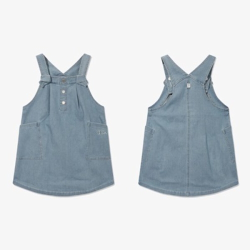 휠라키즈 데님 오버롤 원피스 (FK262OP07G003)