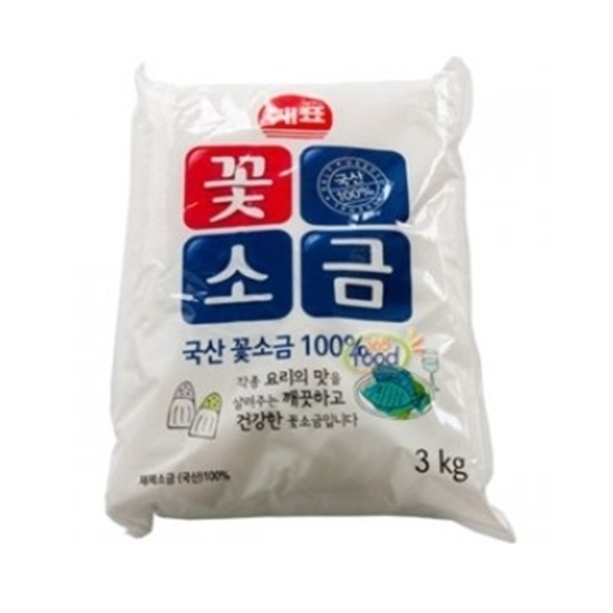 사조대림 해표 꽃소금 3kg (1개)
