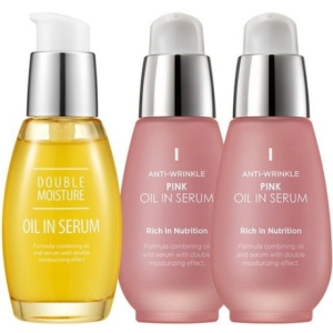 오일 인 세럼 더블 모이스처 + 링클 핑크 2p 세트 30ml 1세트