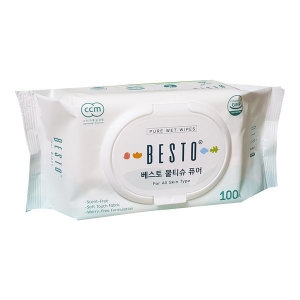 제이웨이브 베스토 베이비 에코 물티슈 캡형 100매