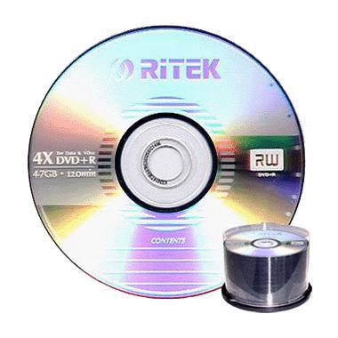 RiTEK DVD+R 4.7GB 4x 케익 50장_이미지