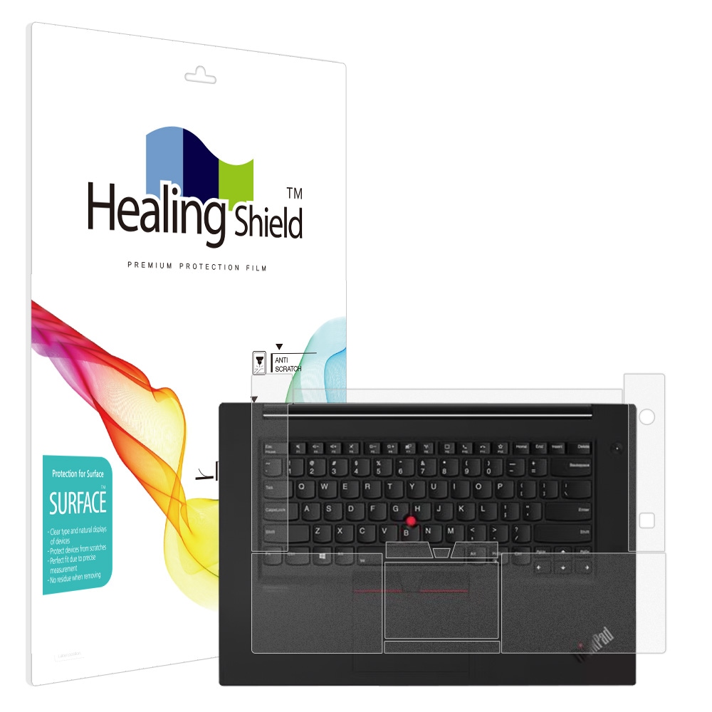 레노버 씽크패드 X1 Extreme Gen3 무광 외부보호필름 팜레스트/터치패드 2매