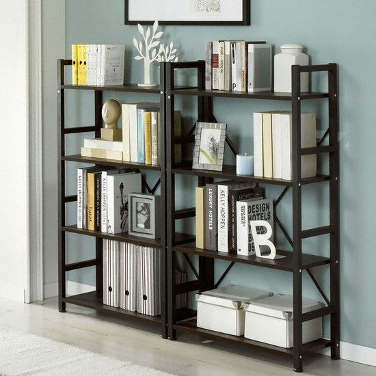 키모 스틸 4단 선반 책장 650