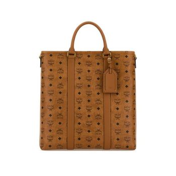 MCM 우먼 프린티드 캔버스 Aren 쇼핑 백 MMTGSTA01CO 1128387
