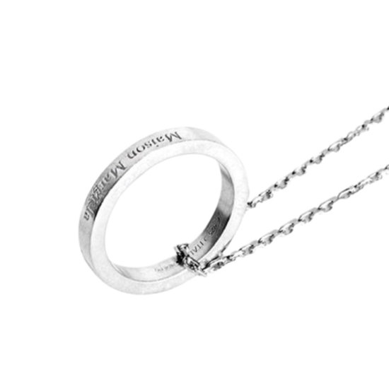 메종마르지엘라 로고 링 펜던트 목걸이 SM1UU0035 SV0158 951