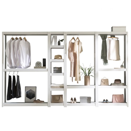 홈던트하우스 조립식 철제 3단 시스템 행거 1200x400 (행거봉 1개, 높이 120cm)_이미지