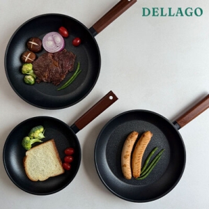 델라고 오일마스터 IH 프라이팬 4종 (팬24,28+웍28+실리콘뚜껑)_이미지