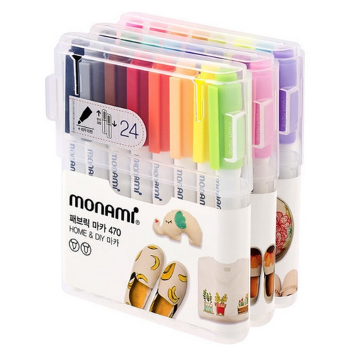 모나미 470 패브릭마카 세트 (24색)