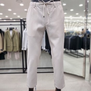 라이트 베이지 스트링 벤딩 테이퍼드 핏 스판바지 JM WSY2 PS82A_JK_이미지