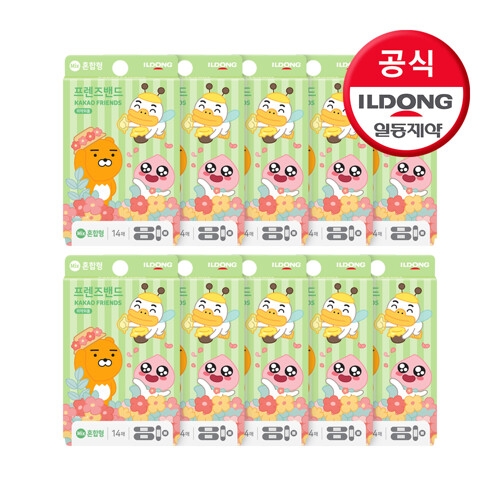 카카오 프렌즈 캐릭터 반창고 밴드 혼합 14입 10개
