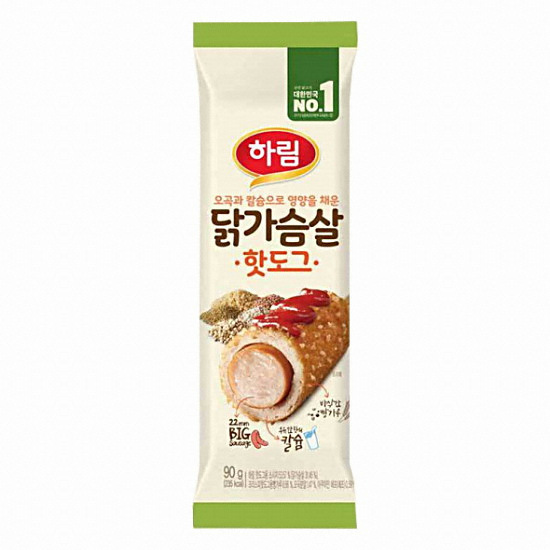 하림 닭가슴살 핫도그 90g (9개)_이미지