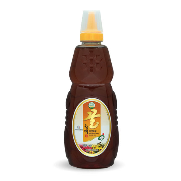 청밀 야생화꿀 1kg (튜브)