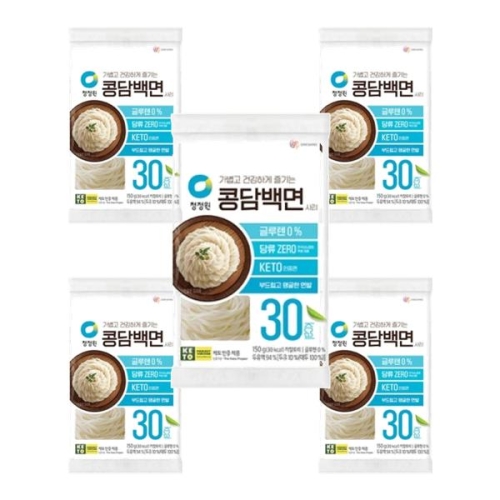 대상 청정원 콩담백면 사리 150g (5개)_이미지